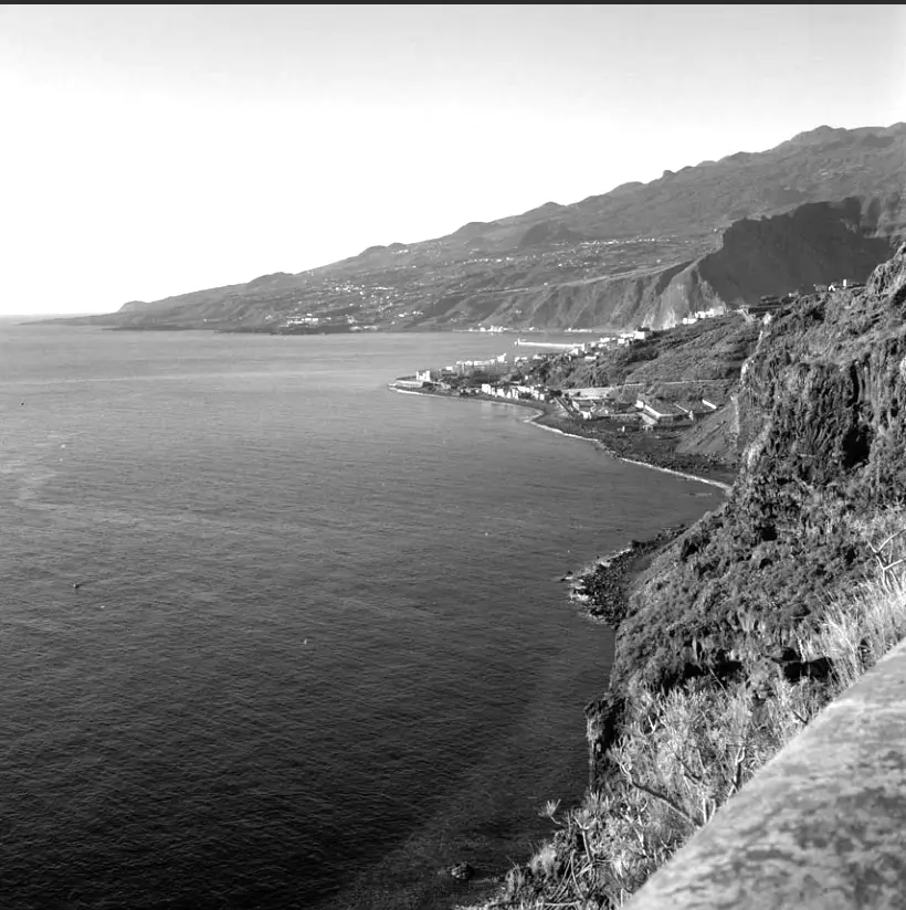 Panorámica desde el actual Mirador de Los Gomeros
